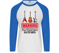 May Start Talking About Guitars Guitarist Uomo L/S Baseball T-Shirt