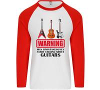 May Start Talking About Guitars Guitarist Uomo L/S Baseball T-Shirt