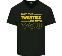 May The 20s Anni Venti Be With You Fantascienza Uomo Scollo A V Cotone T-Shirt