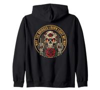 May The Bridges I Burn Light My Way Funny Goth Gothic Skull Felpa con Cappuccio