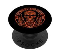 May The Bridges I Burn Light My Way Funny Goth Gothic Skull PopSockets PopGrip Adesivo