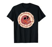 May The Bridges I Burn Light My Way Skull Gothic Graphic Maglietta