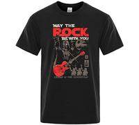 May The Rock Be You Print T-Shirt Movies Hip Hop Men T Shirt Fashion Summer Cotton Raglan Mens Tops Size XL
