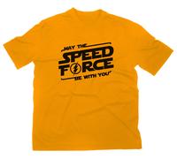 May The Velocità Force Be Con Tu Divertente Ventilatore T-Shirt Maglietta Tifosi