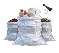 MAYA 20 Sacchi per Macerie Edilizia 50x80 Centimetri, in Polipropilene - Ottimi Come Sacchi per Sabbia, Olive, Terra e Ghiaia da Giardino - Resistenti e Idonei al Contatto con Alimenti (20)