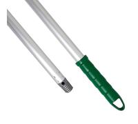 Maya Bastone in alluminio anodizzato, 1,40 m. Leggero, resistente e professionale. Manico e filettatura in polipropilene (colore verde)