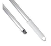 Maya Bastone in alluminio anodizzato, 1,40 m. Leggero, resistente e professionale. Manico e filettatura in polipropilene (colore bianco)