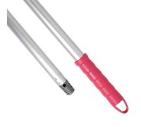 Maya Bastone in alluminio anodizzato, 1,40 m. Leggero, resistente e professionale. Manico e filettatura in polipropilene (colore rosa)