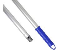 Maya Bastone in alluminio anodizzato, 1,40 m. Leggero, resistente e professionale. Manico e filettatura in polipropilene (colore blu)