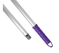 Maya Bastone in alluminio anodizzato, 1,40 m. Leggero, resistente e professionale. Manico e filettatura in polipropilene (colore viola)