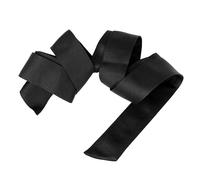 Maya Deluxe Womens Sash Belt Ladies Satin Sash Waist Tie Ribbon Bow Accessory for Bridesmaids Bridal Wedding Prom Evening Occasion, Nero S-M