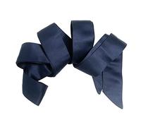 Maya Deluxe Womens Sash Belt Ladies Satin Sash Waist Tie Ribbon Bow Accessory for Bridesmaids Bridal Wedding Prom Evening Occasion, cintura Da donna, Navy, S-M