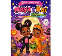 Maya & Kai Halloween: A Fun and Spooky Coloring Book for Kids Ages 3-8