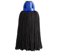 Maya | Mop in microfibra MAX Pro con filo nero | Filo universale | Non graffia il pavimento Pavimenti lisci non ruvidi | Grande capacità di assorbimento | Colore cappuccio Blu