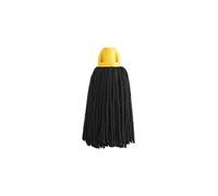 Maya | Mop in microfibra MAX Pro con filo nero | Filo universale | Non graffia il pavimento Pavimenti lisci non ruvidi | Grande capacità di assorbimento | Colore cappuccio giallo