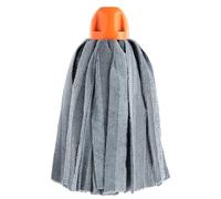 MAYA Mop MAX PRO Strips. Pulizia per Tutti i Tipi di Pavimento. Super Assorbenti e Antigraffio. Filo Universale. 100% Microfibra. Confezione da 1 Mop (Arancione)