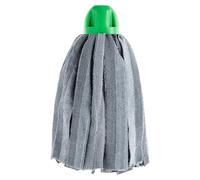 MAYA Mop MAX PRO Strips. Pulizia per Tutti i Tipi di Pavimento. Super Assorbenti e Antigraffio. Filo Universale. 100% Microfibra. Confezione da 1 Mop (Verde)