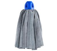 MAYA Mop MAX PRO Strips. Pulizia per Tutti i Tipi di Pavimento. Super Assorbenti e Antigraffio. Filo Universale. 100% Microfibra. Confezione da 1 Mop (Blu)