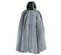 MAYA Mop MAX PRO Strips. Pulizia per Tutti i Tipi di Pavimento. Super Assorbenti e Antigraffio. Filo Universale. 100% Microfibra. Confezione da 1 Mop (Nero)