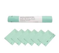 Maya Panno MICROGLASS con Petaglio. Speciale per Stoviglie e Vetro. Non Lascia Segni. Altamente Assorbente e ad Asciugatura Rapida. 100% Microfibra. Rotolo da 6 Unità (Verde)