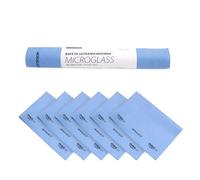 Maya Panno MICROGLASS con Petaglio. Speciale per Stoviglie e Vetro. Non Lascia Segni. Altamente Assorbente e ad Asciugatura Rapida. 100% Microfibra. Rotolo da 6 Unità (Blu)