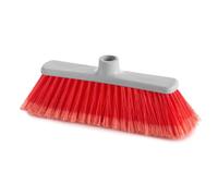 MAYA Scopa papavero. Spazzata morbida ed efficiente per interni. Design leggero e resistente. (Rosso)