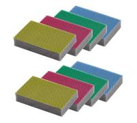 MAYA Spugna EVO Professional XL. Tutte le Superfici. Pulisce senza Graffiare. Non Lascia Residui di Fibre. Lavabile in Lavatrice. Dimensioni 9x13,5x2,6 cm. 8 Pz (Blu Rosso Verde Giallo)