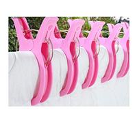 Maya Star, 8 mollette da bucato Resistenti, Antivento, in plastica Antiscivolo, Misura Grande, Colore: Rosa
