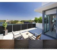 Mayaadi Home - Frangivista per balconi e terrazze, in Rattan, con Fascette per Un Facile Montaggio (al Metro)