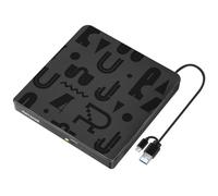 MAYAHXE Lettore CD DVD esterno, USB 3.0 tipo C, masterizzatore CD/DVD DVD +/-RW, portatile, per computer portatile, PC, iMac, MacBook Pro/Air, Windows XP/7/8/10/11, Mac OS, Linux, Vista7/8