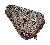Mayan Calendar - Coprisedile per bicicletta con scritta "End Of The World", morbido e imbottito, extra largo, per donne e uomini, comodo, impermeabile, con coulisse, adatto per strada/montagna/exe
