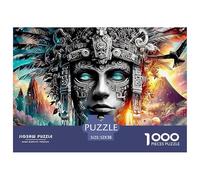 Mayan God Puzzle Ispirato Ai Capolavori Dei Musei - 1000 Pezzi Con Immagini D'Arte Di Profondo Impatto Visivo - Per Divertirsi E Regalare, Consigliato 14+ 52x38cm/1000pcs