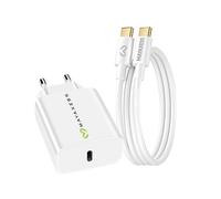 Mayaxess, Caricatore da parete per Galaxy A57 20W + Cavo USB-C 1m, Bianco