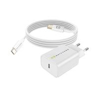 CARICABATTERIE DA MURO AVIZAR Virtuos Serie, Universale Smartphone, dispositivi USB-C da 20 W, Bianco