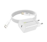 Mayaxess, Caricatore da parete per Galaxy S21 Plus 20W + Cavo USB-C 1m, Bianco