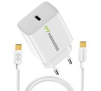 Mayaxess, Caricatore da parete per Galaxy S25 FE 20W + Cavo USB-C 1m