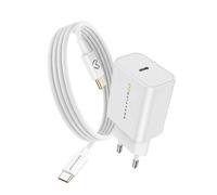 Mayaxess, Caricatore da parete per Galaxy Z Flip 6 20W + Cavo USB-C 1m, Bianco