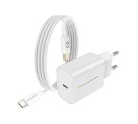 Mayaxess, Caricatore da parete per Galaxy Z Flip 7 20W + Cavo USB-C 1m, Bianco