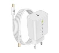 Mayaxess, Caricatore da parete per iPhone 16 Pro 20W + Cavo USB-C 1m, Bianco