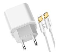 Mayaxess, Caricatore da parete per iPhone 17 Air 20W con cavo USB-C da 1 m