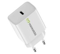 Mayaxess, Caricatore USB-C Rapido 20W per Galaxy S25 FE, Bianco