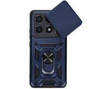 Mayaxess Cover con anello per Xiaomi 14T Pro Antiurto copertura per fotocamera, Blu scuro