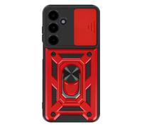 Mayaxess Cover per Samsung Galaxy A16 Antiurto con copertura della fotocamera, Rosso