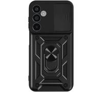 Mayaxess Cover per Samsung A25 5G anello supporto coprifotocamera scorrevole, Nero