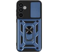 Mayaxess Cover per Samsung A55 anello supporto coprifotocamera scorrevole, Blu scuro