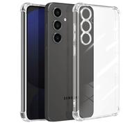 Mayaxess Cover per Samsung Galaxy S24 FE Angoli del paraurti rinforzati, Trasparente