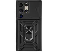 Mayaxess Cover per Samsung Galaxy S24 Ultra anello coprifotocamera scorrevole, Nero