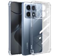 Mayaxess Cover per Xiaomi 14T Angoli del paraurti rinforzati, Trasparente