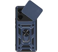 Mayaxess, Cover per Xiaomi Redmi Note 14 4G con Anello di Supporto, Blu notte