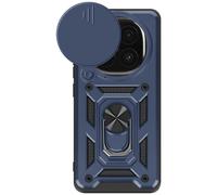 Mayaxess Cover per Xiaomi Redmi Note 14 Pro e 14 Pro Plus Anello supporto, Blu scuro